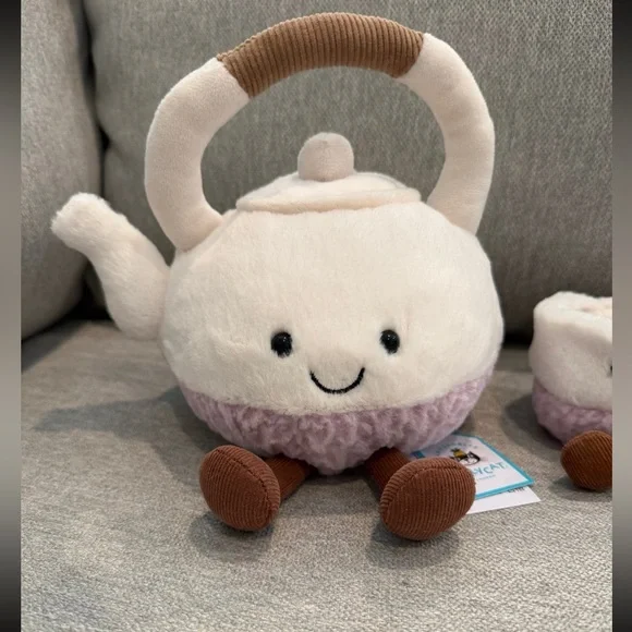 Jellycat Shanghai exclusive titia teapot and sip slurp teacups set BNWT